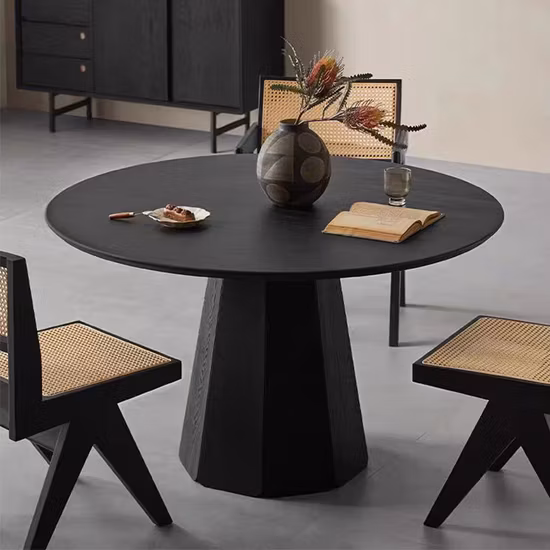 Sintered Stone Ceramic Living Room Marble Coffee Set LED Round Modern Home Furniture Dining Table