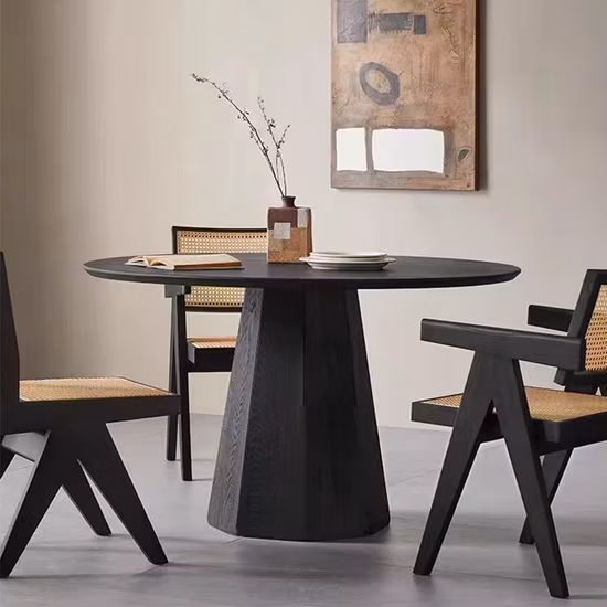 Sintered Stone Ceramic Living Room Marble Coffee Set LED Round Modern Home Furniture Dining Table
