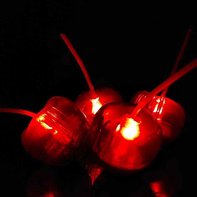 Party Bar OEM Waterproof LED Grow Flashing Cherry Shape Ice Cube