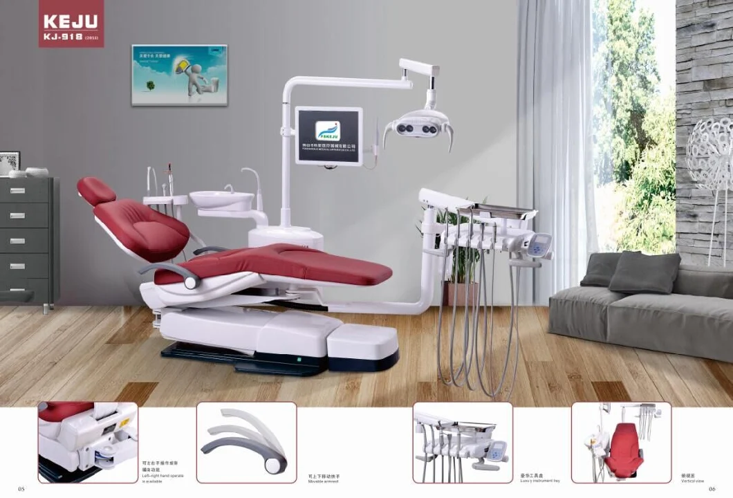 LED Sensor Lamp Dental Chair with Scaler and Light Cure