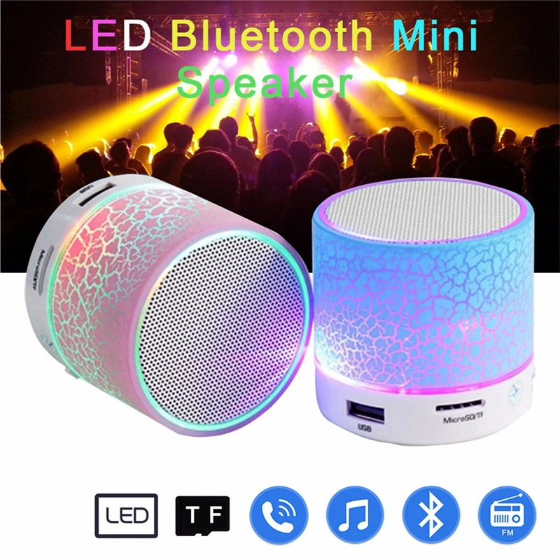 2020 LED Light Wireless Audio Speaker, Mini Portable Bluetooth Speaker