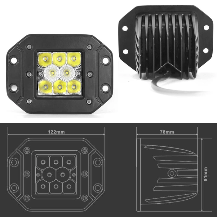 Pod Spot 40W CREE LED Lights Fog Dust Snow ATV Offroad 4 X 4 Race Beam Truck Vehicles Cube