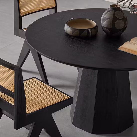 Sintered Stone Ceramic Living Room Marble Coffee Set LED Round Modern Home Furniture Dining Table