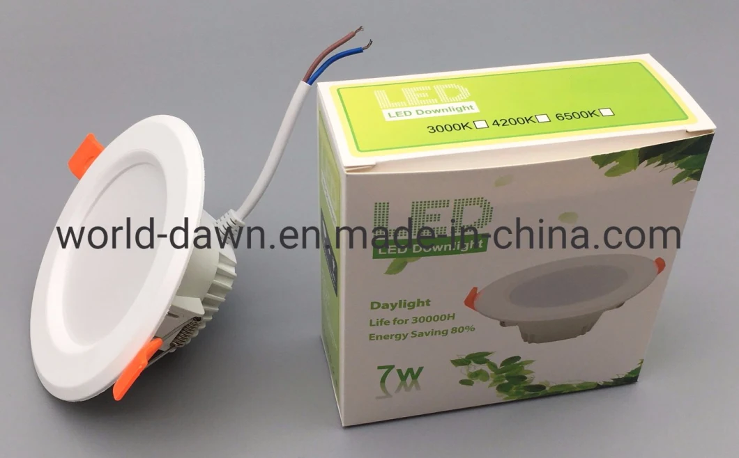 4W 6W Recessed Plastic Ceiling Light LED Panel Downlight