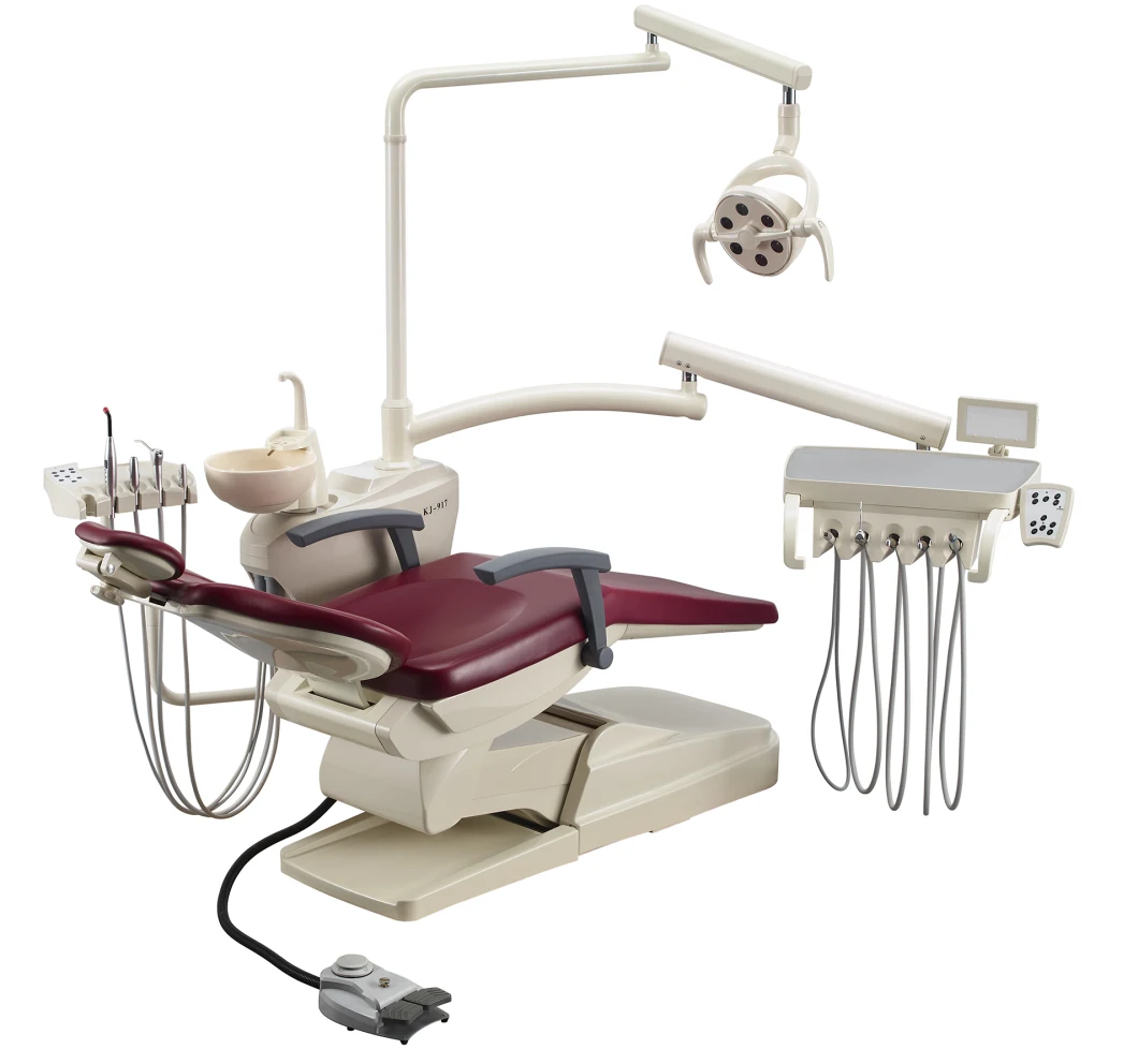 Economic Model Dental Chair with LED Sensor Lamp