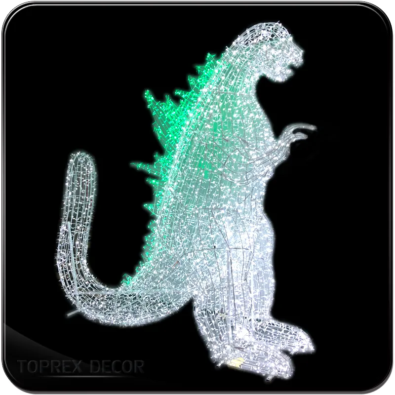 Toprex Customizable Weatherproof Street Outdoor Shopping Center Huge 3D Standing LED Motif Light