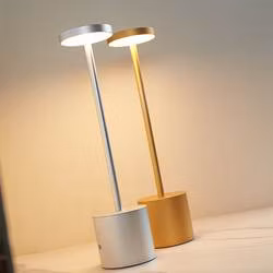 タッチセンサー制御調光可能なワイヤレスLEDテーブルランプ、バッテリー付き、レストランバーディナーダイニングルームサポートQiワイヤレス充電KTVホテルデスク照明