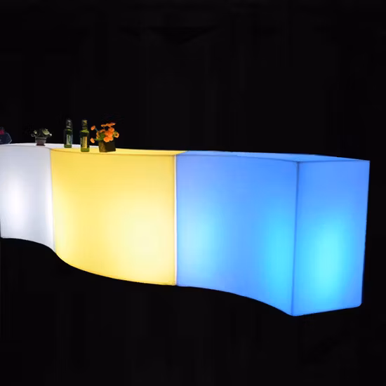 RGB スペース LED カラープラスチックバーカウンタープロフェッショナル販売価格