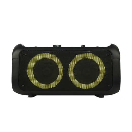 ホットセール 4 インチデュアルカートポータブル Bluetooth スピーカー屋外パーティースピーカー LED ライト付き